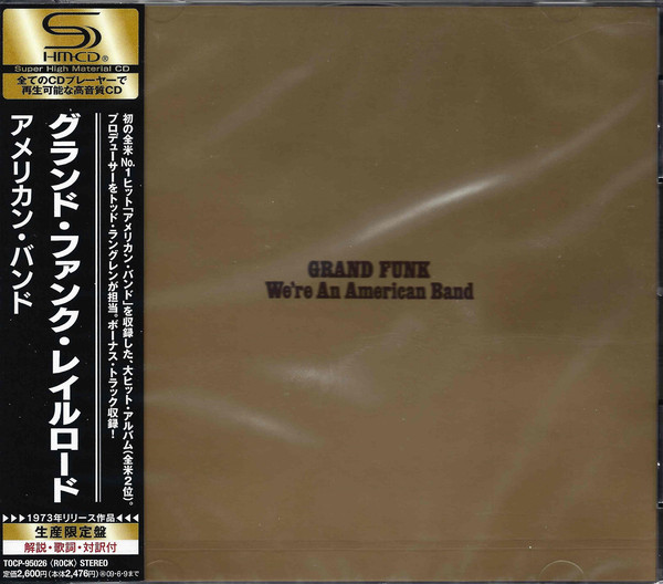 

Grand Funk Railroad: We're An American Band (Shm-CD) (1 CD), 1 CD