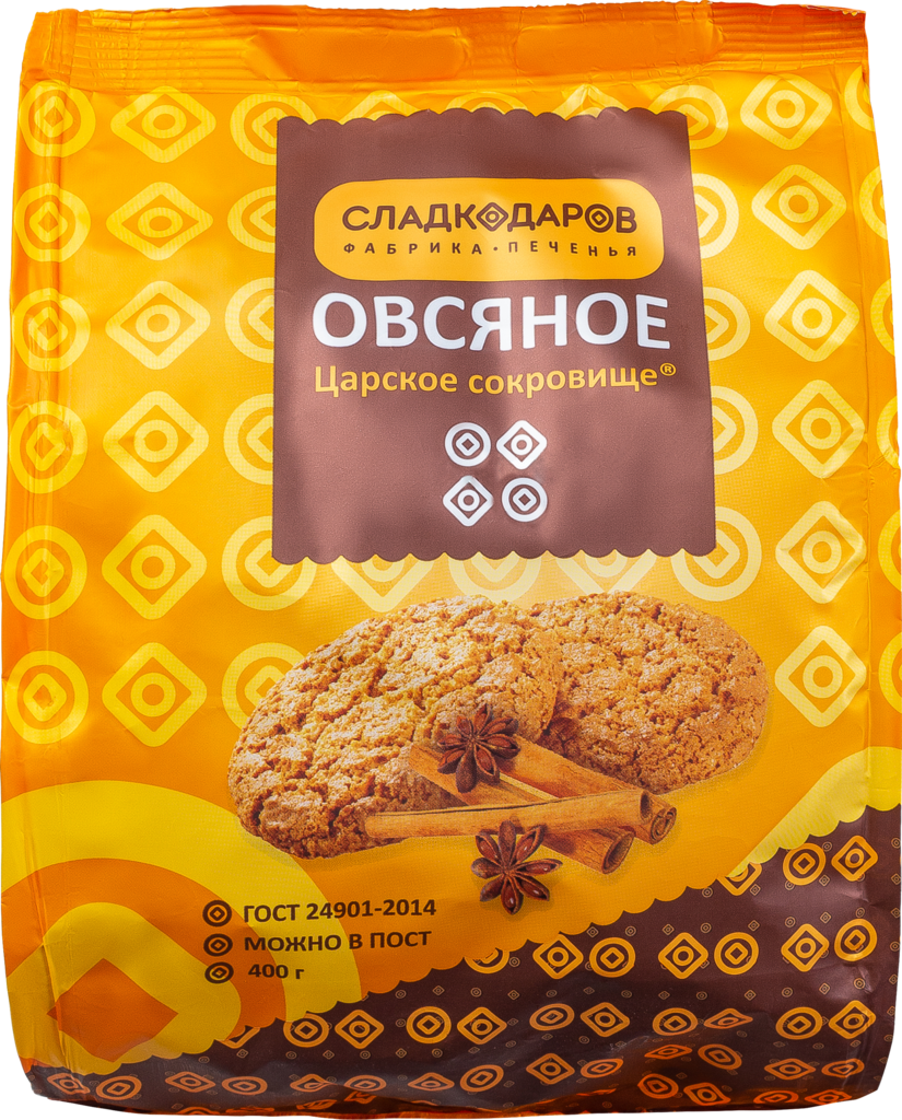 

Печенье Сладкодаров овсяное царское сокровище 400 г