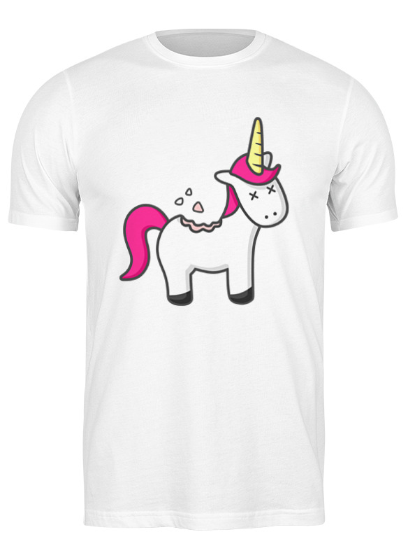 

Футболка мужская Printio Единорог (unicorn) белая M, Белый, Единорог (unicorn)