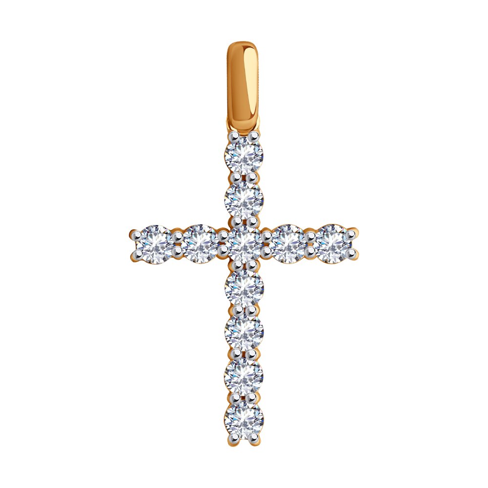 

Подвеска из красного золота Diamant 51-130-02097-1, фианит, 51-130-02097-1