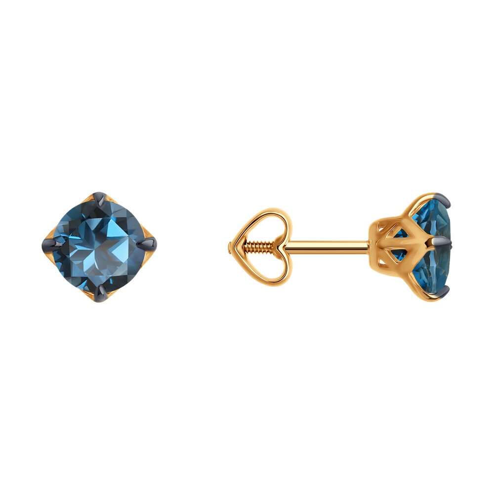 

Серьги из красного золота Diamant 51-322-01764-1, топаз, 51-322-01764-1