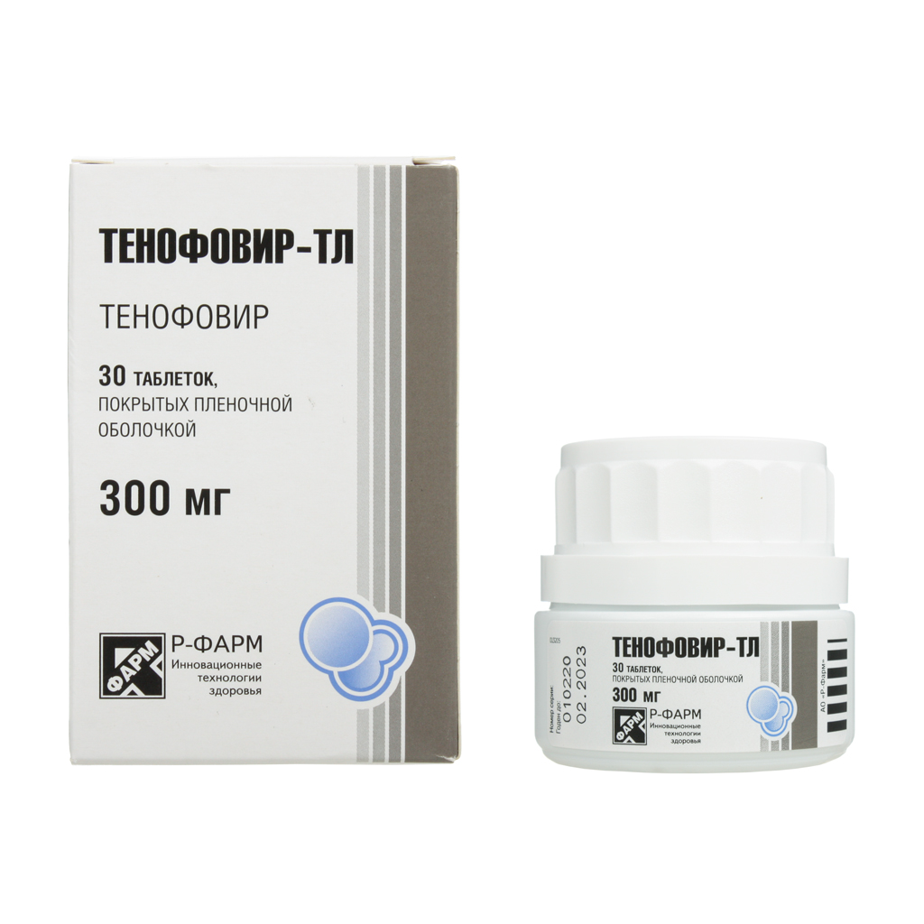 

Тенофовир-ТЛ таблетки 300 мг 30 шт.