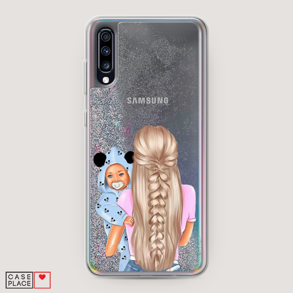 

Чехол Awog на Samsung Galaxy A70 "Молодая мама", Разноцветный, 28191-1