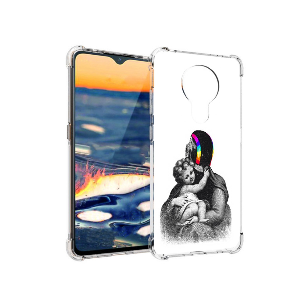 

Чехол MyPads Tocco для Nokia 5.3 защитник в шлеме (PT227052.106.350), Прозрачный, Tocco