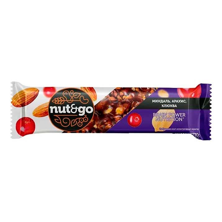 

Батончик Nut&Go миндально-арахисовый с клюквой 50 г