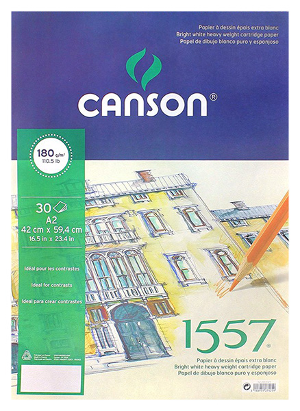 

Альбом Canson для графики на спирали 1557 А2 30 л 180 г