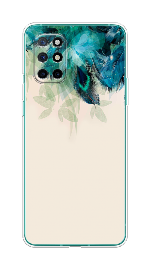 

Чехол Awog на OnePlus 8T / ВанПлас 8T "Перья голубого цвета", Бежевый;синий;голубой, 151150-2
