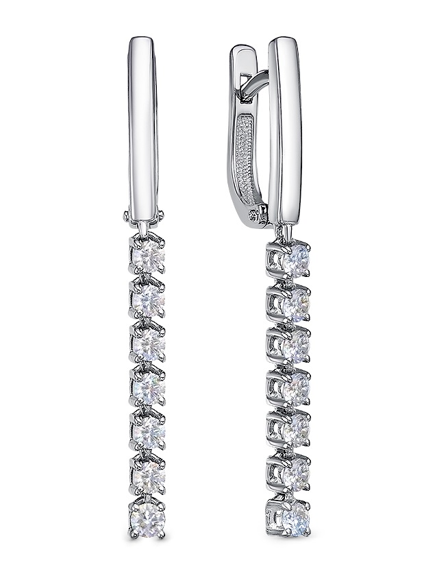 

Серьги из белого золота с бриллиантом Diamond Union 5-4256-103-2Б, 5-4256-103-2Б