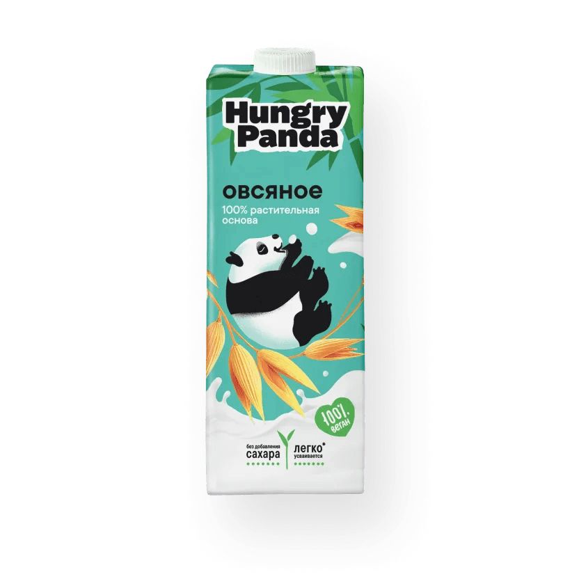 Напиток растительный Hungry Panda овсяный, 1,9%, 1 л