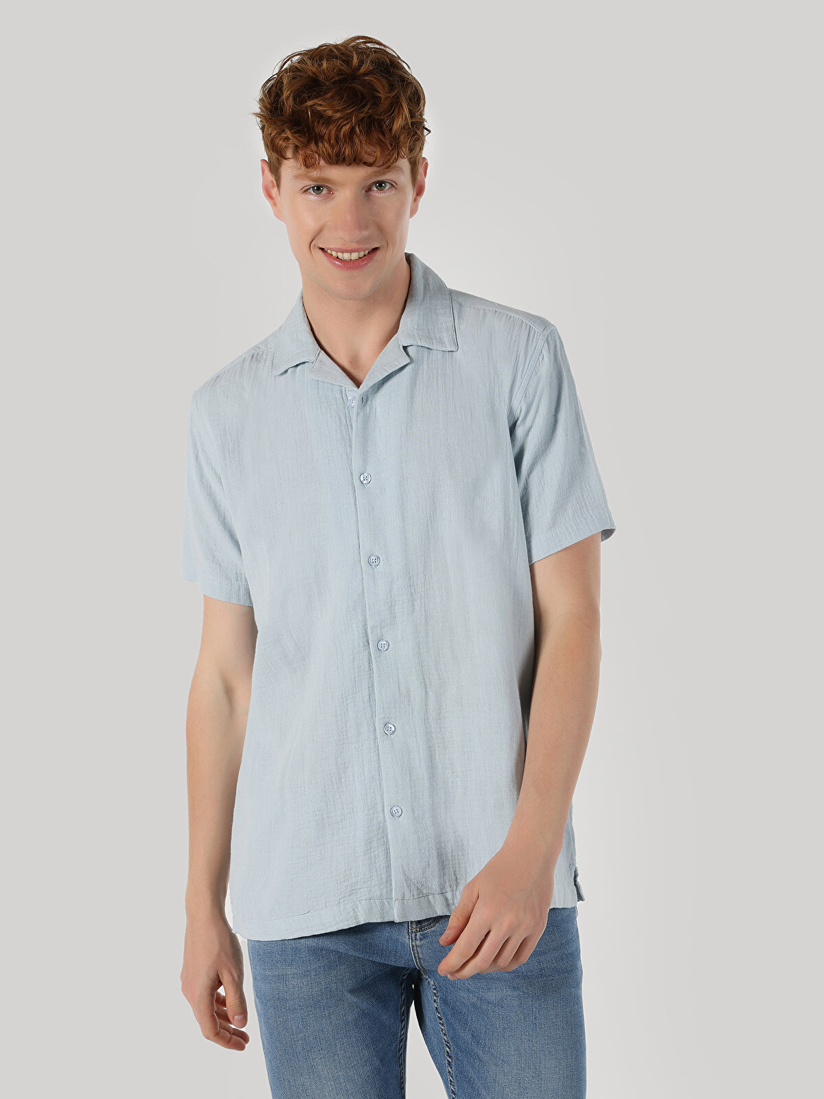 

Рубашка мужская Colin's CL1063633_Q1.V1 голубая XL, Голубой, CL1063633_Q1.V1