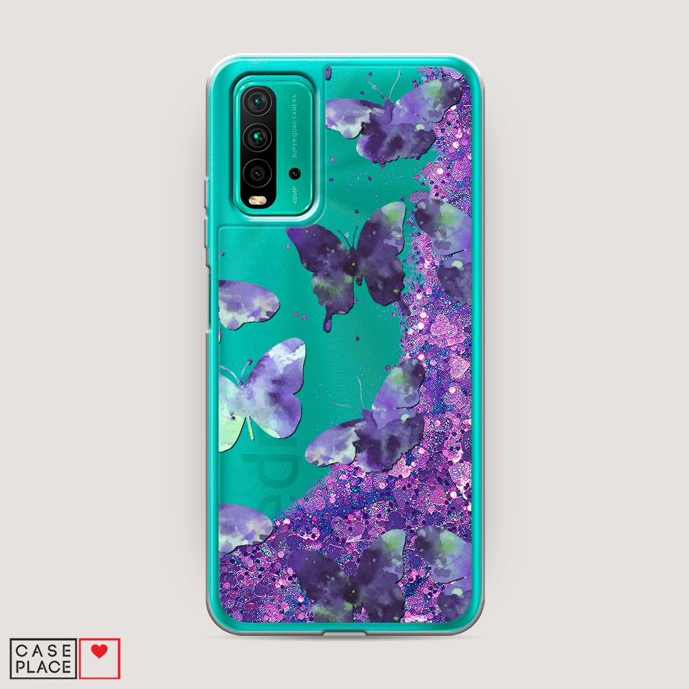 

Чехол Awog на Xiaomi Redmi 9T "Бабочки отпечатки", Разноцветный, 39892-1
