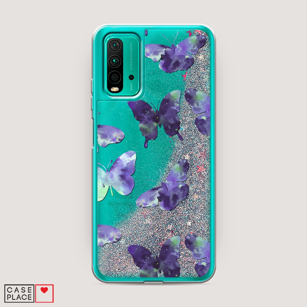 

Чехол Awog на Xiaomi Redmi 9T "Бабочки отпечатки", Разноцветный, 39891-1