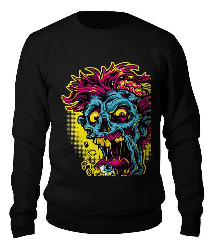 

Свитшот унисекс Printio Zombie черный S, Zombie