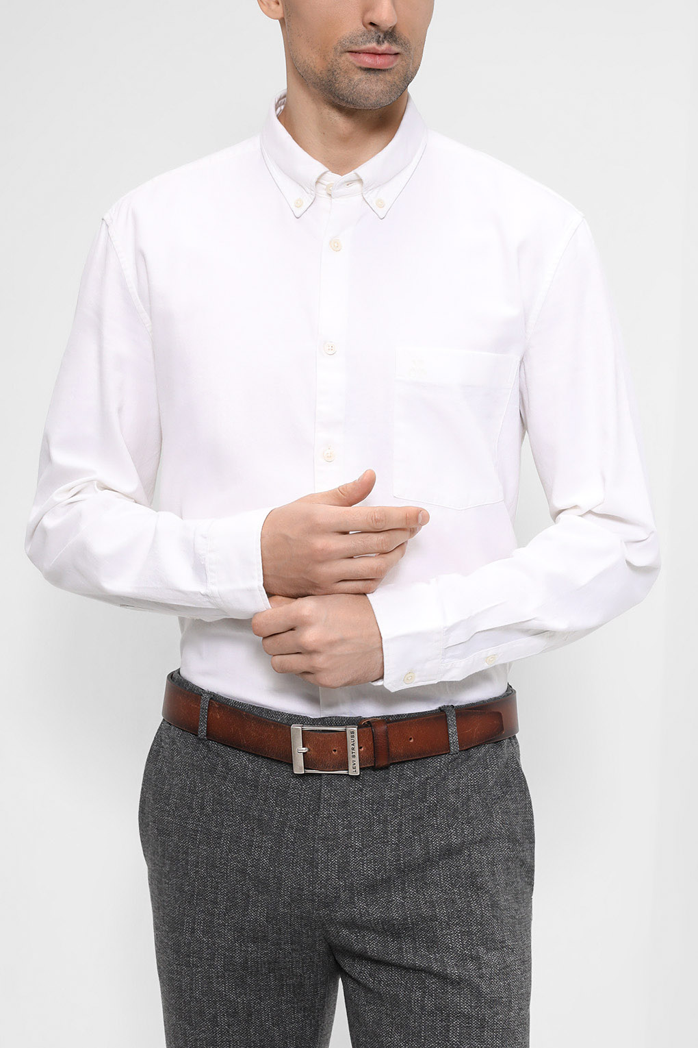 

Рубашка мужская Marc O’Polo B21 7242 42414 белая XL, B21 7242 42414