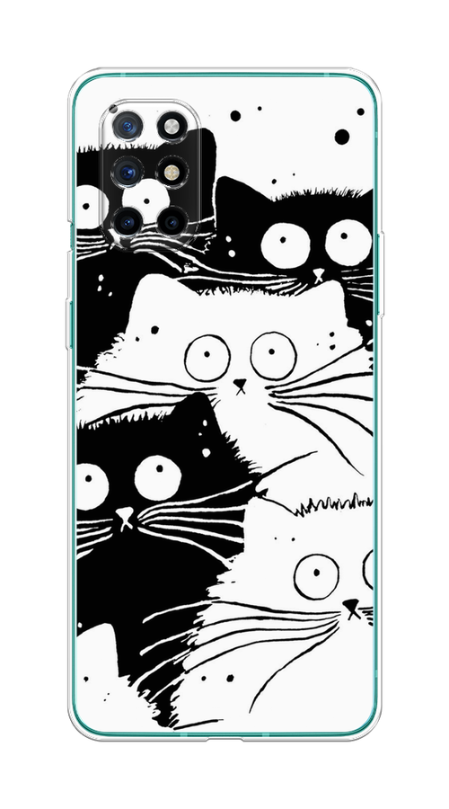 

Чехол Awog на OnePlus 8T / ВанПлас 8T "Коты черно-белые", Черный;белый, 151150-2