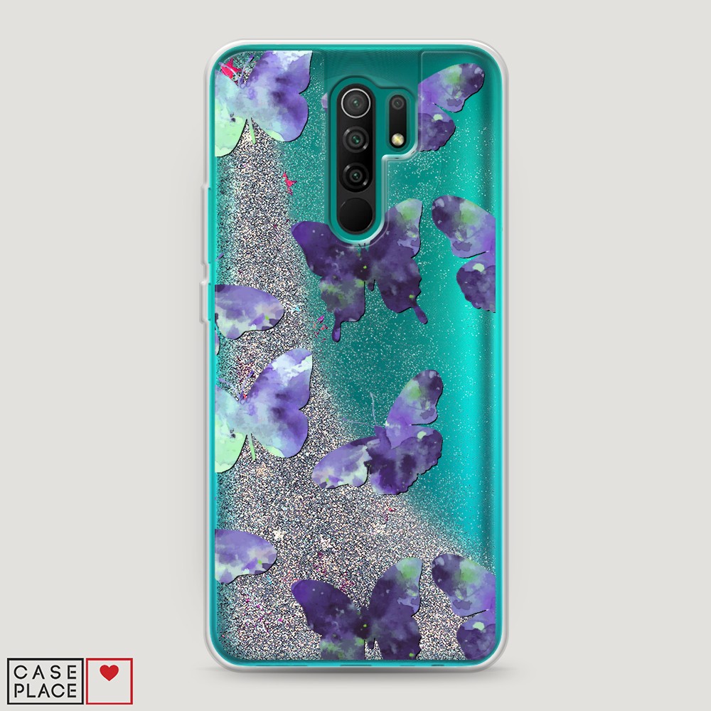 

Чехол Awog на Xiaomi Redmi 9 "Бабочки отпечатки", Разноцветный, 38391-1