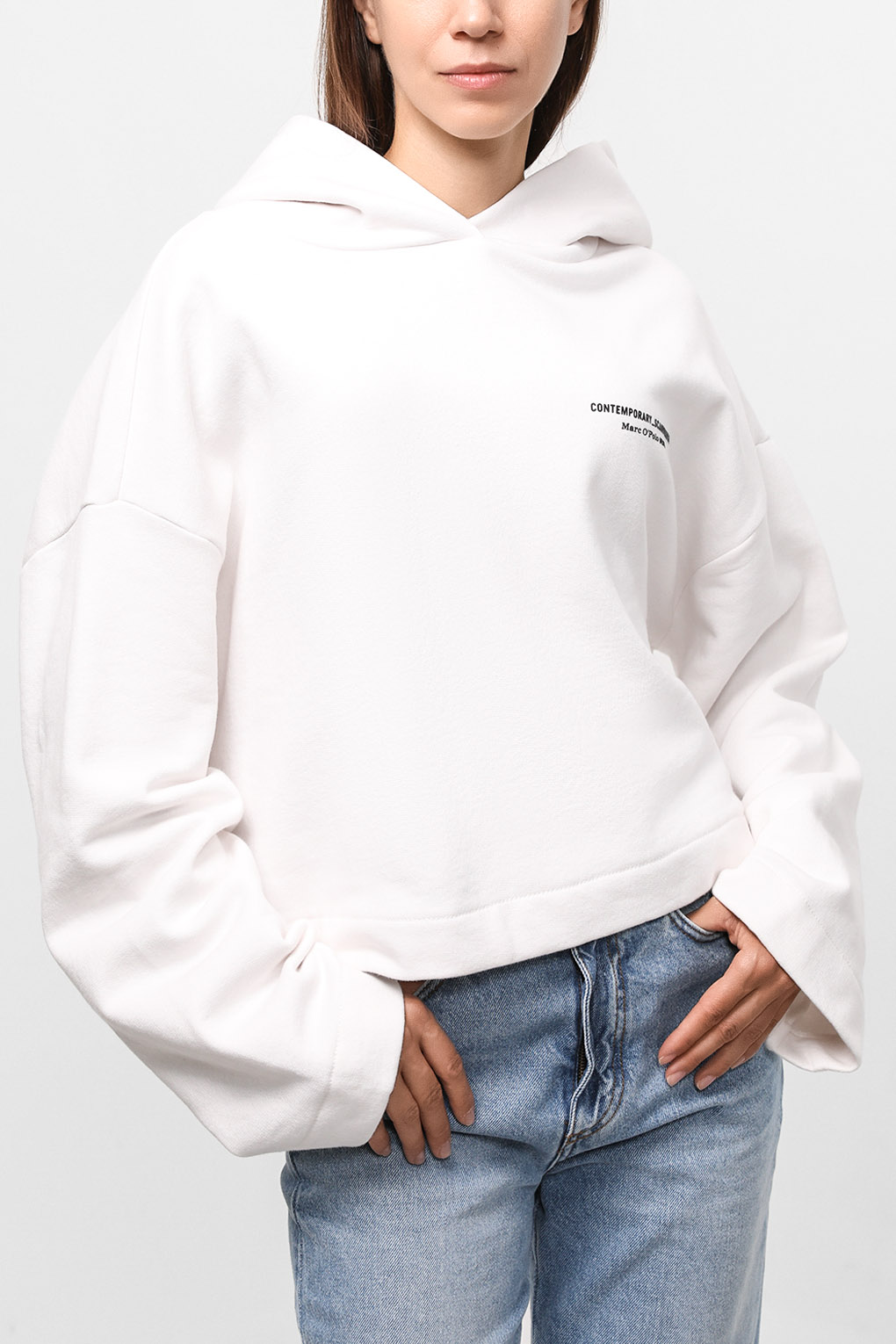 

Худи женское Marc O'Polo Denim 247418454395 белое M, Белый, 247418454395
