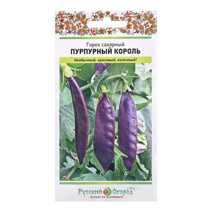 

Семена Горох "Пурпурный Король" сахарный, ц/п, 3 г (3 шт.)