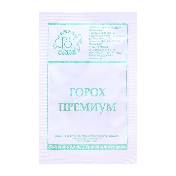 

Семена Горох "Премиум " б/п 6 г (10 шт.)