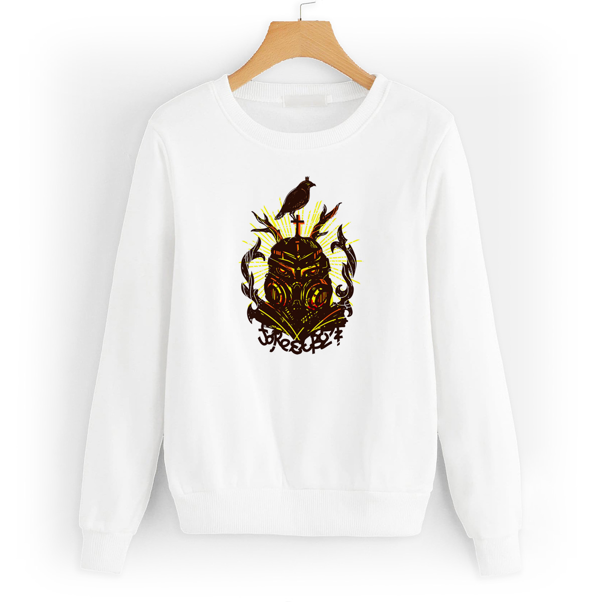 

Свитшот белый CoolPodarok Иллюстрация. Сова Forest bozz, W0151375