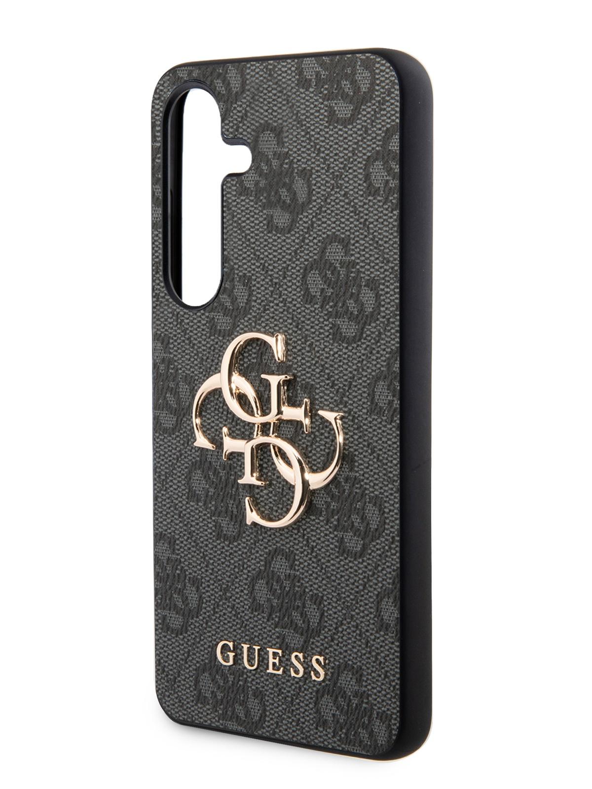 Чехол Guess для Samsung Galaxy S24+ 4G Big metal logo Hard Grey