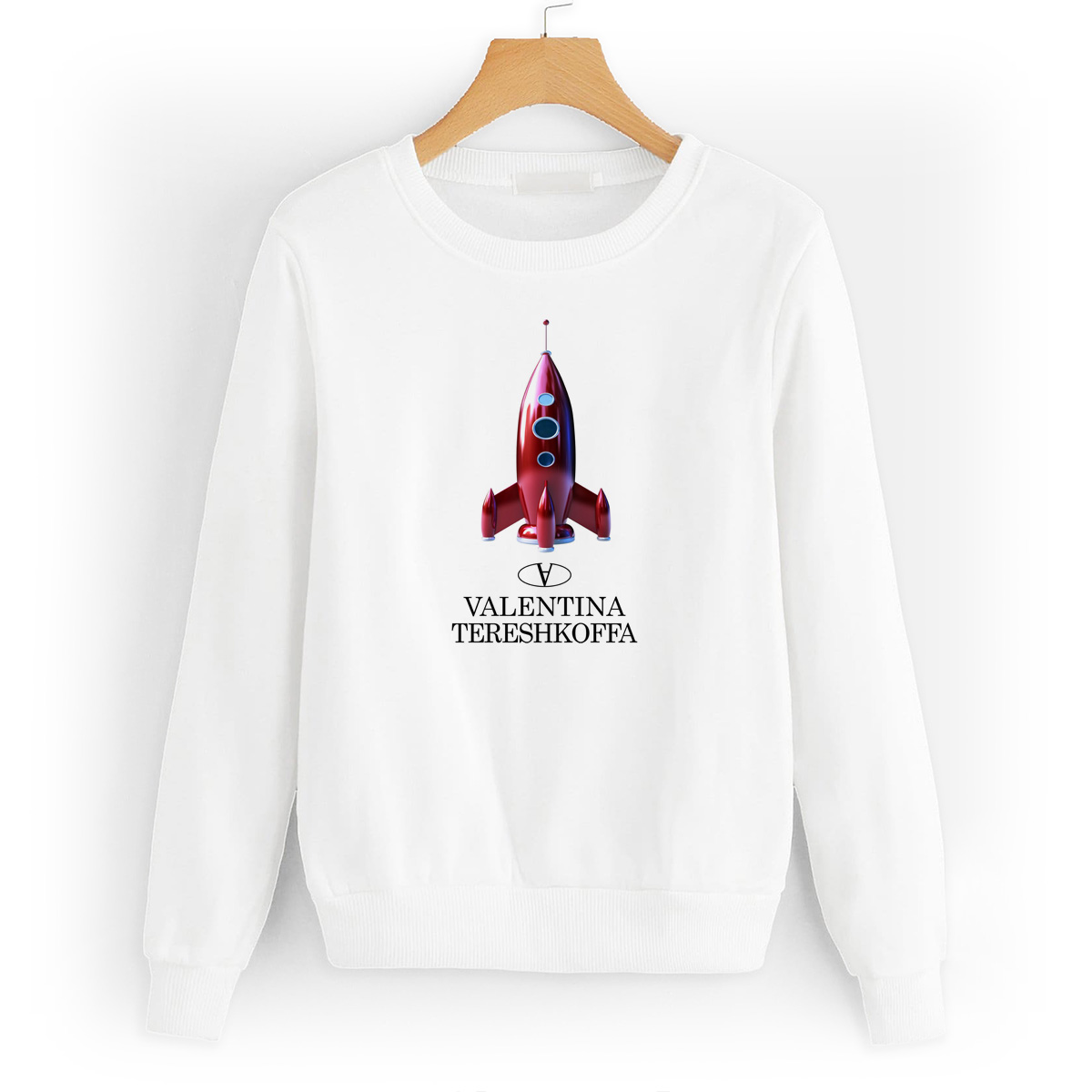 

Свитшот белый CoolPodarok Valentina Tereshkoffa, 44W02543