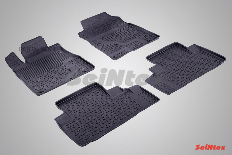 

SEINTEX Коврик салона HONDA CR-V 4 12-16 резина черный 4 предм. SEINTEX