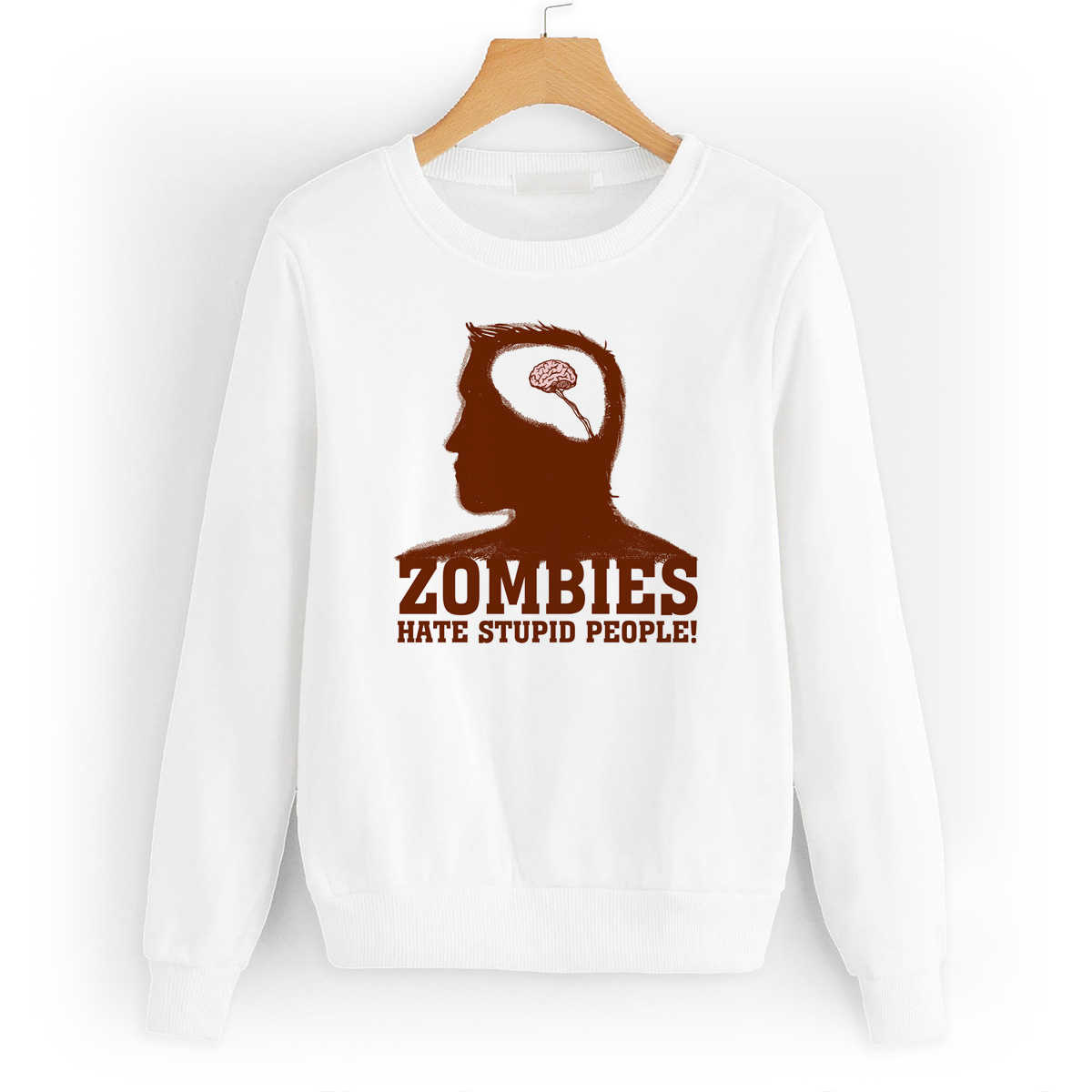

Свитшот белый CoolPodarok Прикол. Мозг Zombies..., W0151502