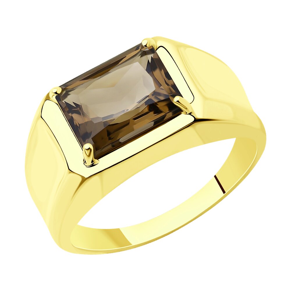 

Кольцо из золота р.  SOKOLOV 716502-2, раухтопаз, 716502-2