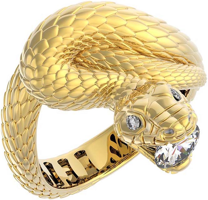 Кольцо из желтого золота с бриллиантом р. 18 Grant 9101689-gr