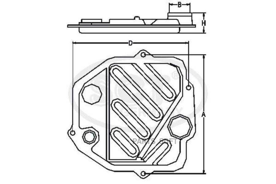 SCT Фильтр АКПП SG1724 SKODA FABIA. OCTAVIA. VW GOLF. JETTA 14-