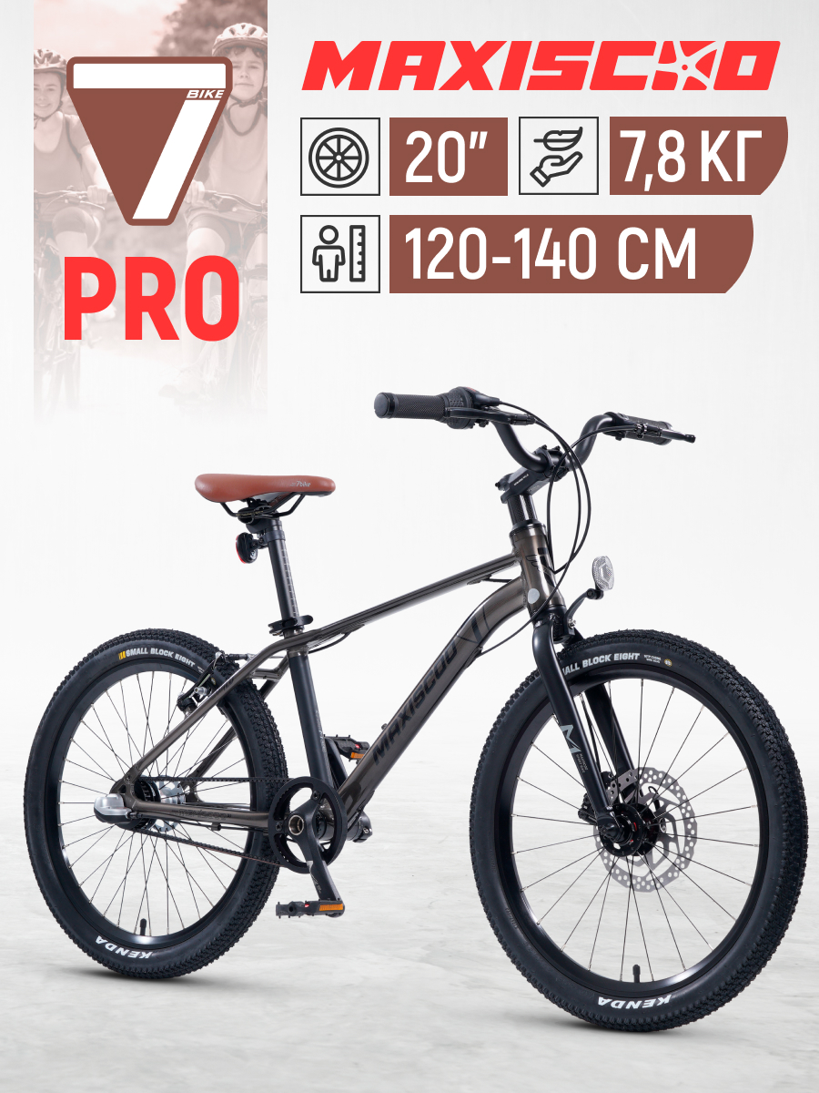 Велосипед Maxiscoo 7BIKE 20 M700 2024 Рама 10 Z-Z-MSC-M7-2006P Серый 6699000₽