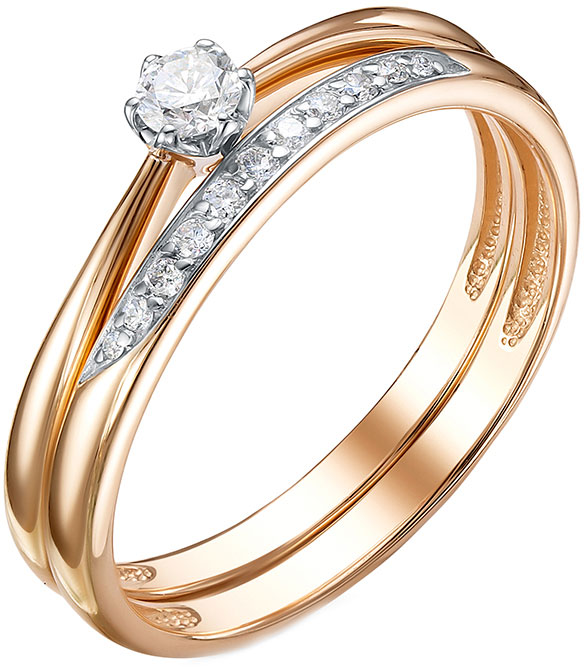 

Кольцо из красного золота с бриллиантом р. 17 Vesna jewelry 11715-151-00-00, 11715-151-00-00