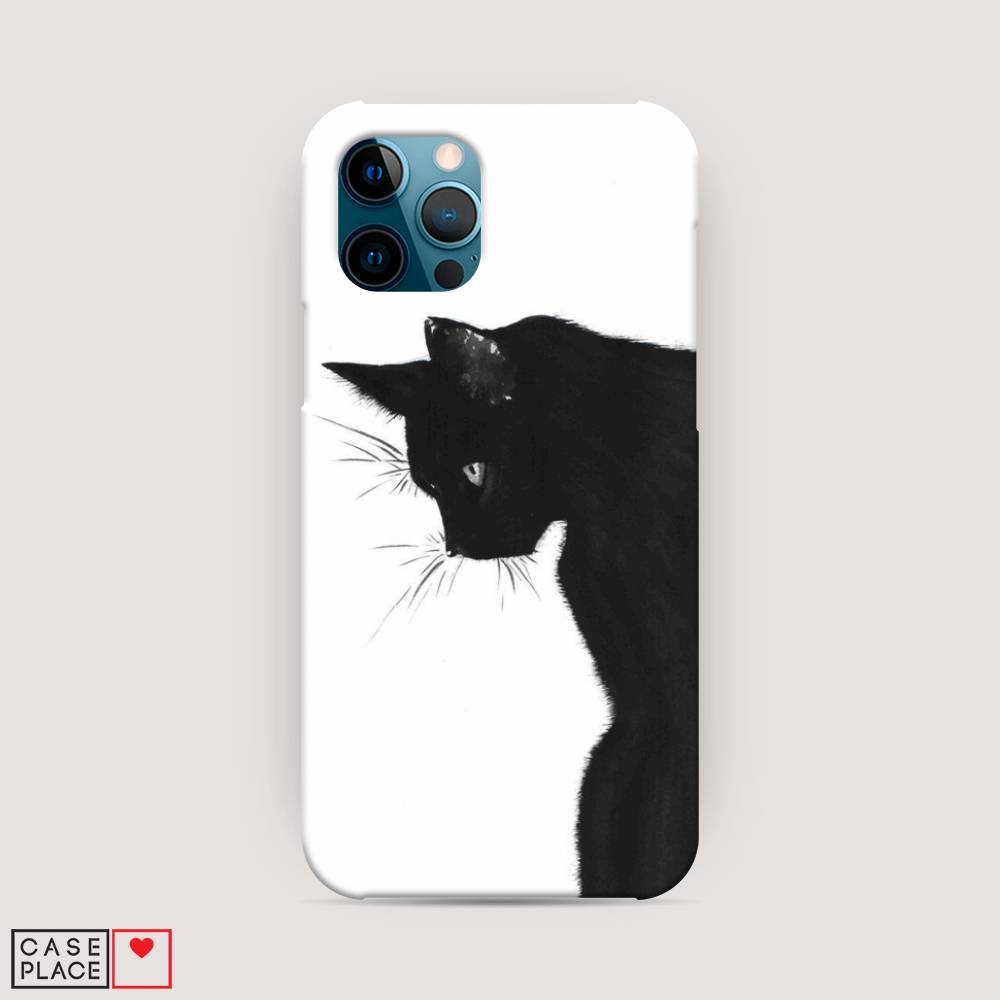 фото Пластиковый чехол "black cat" на apple iphone 12 pro awog