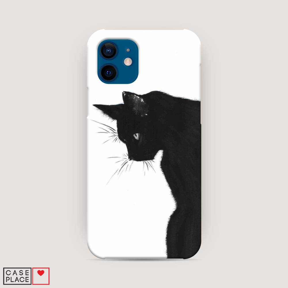 фото Пластиковый чехол "black cat" на apple iphone 12 awog