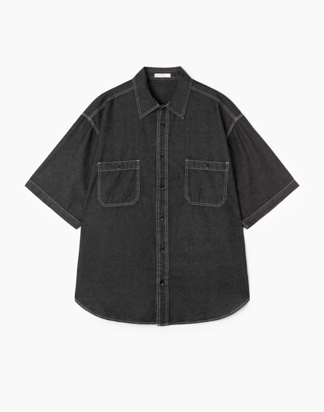 Рубашка мужская Gloria Jeans BWT001692 черный S/182