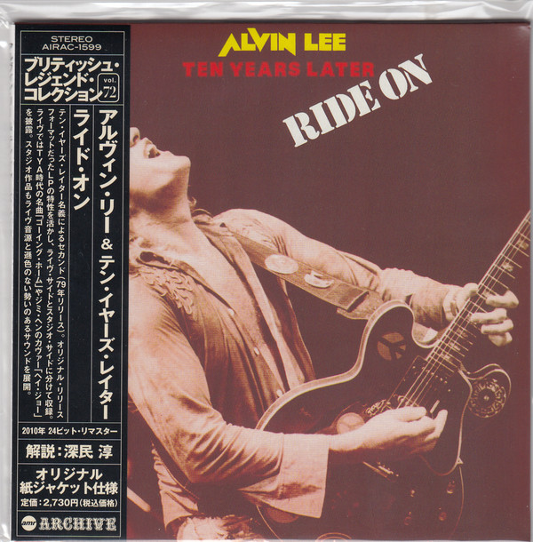 

Alvin Lee & Ten Years Later ‎– Ride On (1 CD), 1 CD