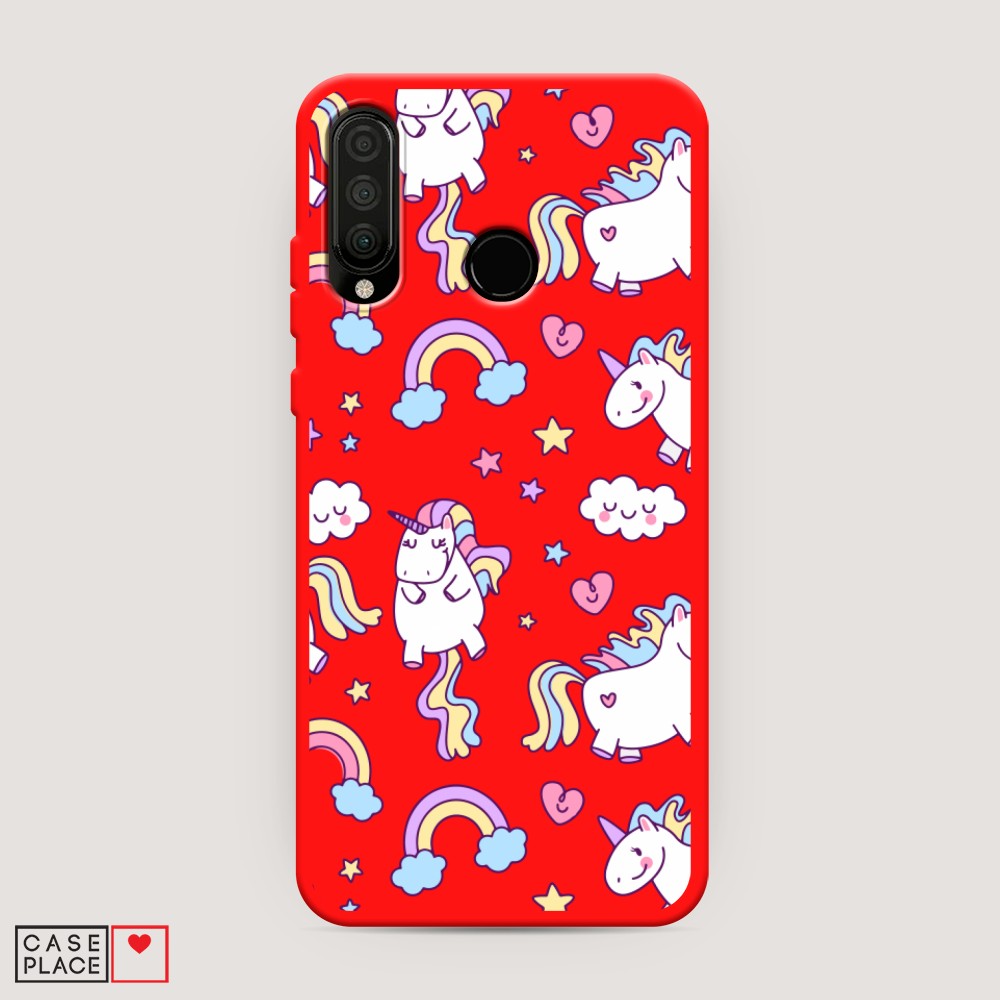 

Матовый силиконовый чехол "Листья папоротника рамка" на Huawei P30, Листья папоротника рамка
