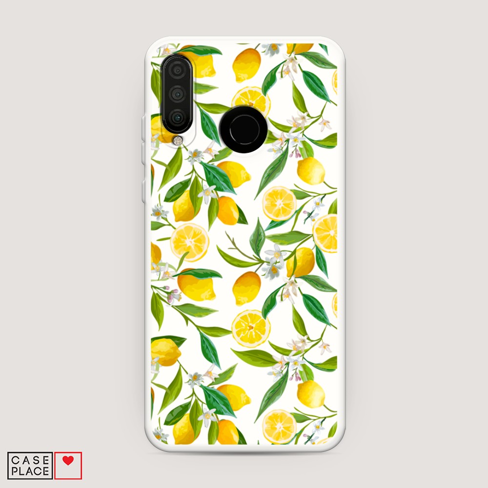 

Матовый силиконовый чехол "Листья папоротника рамка" на Huawei P30