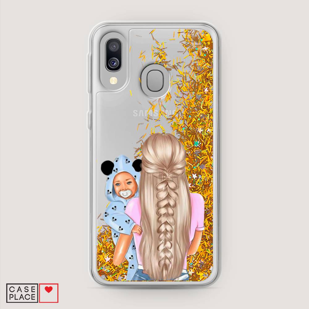 

Чехол Awog на Samsung Galaxy A40 "Молодая мама", Разноцветный, 28090-1