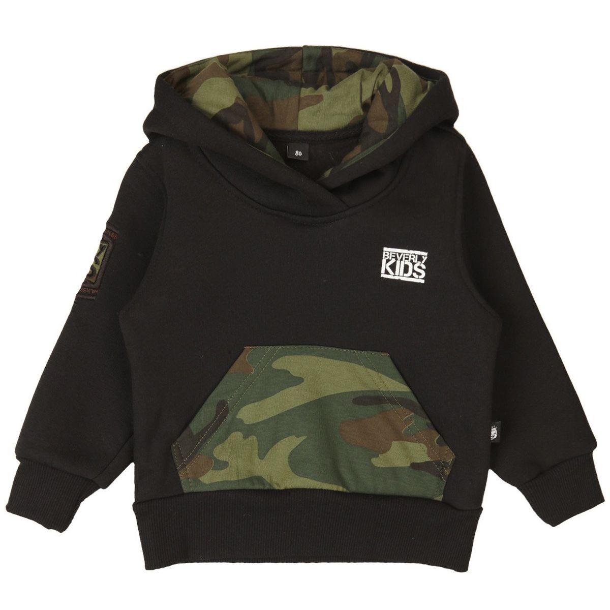 

Толстовка детская Beverly kids mlkH01 черный р.74, mlkH01