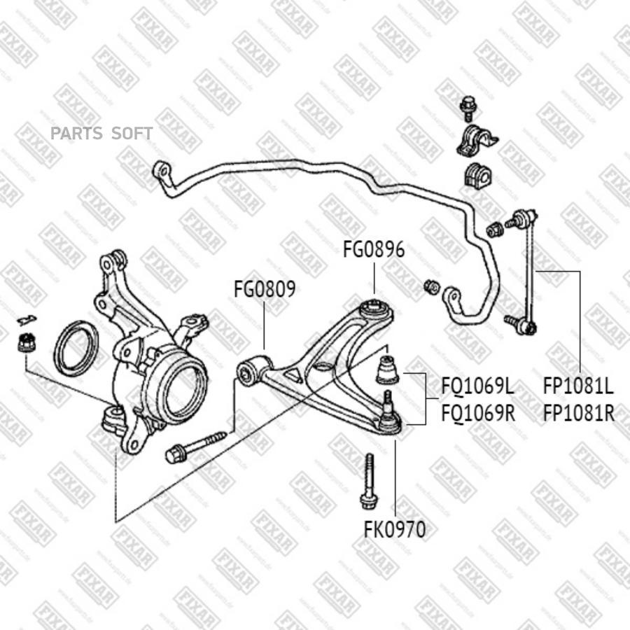 

Рычаг Fixar Fq1096r Bmw 1 (F20/F21) / 3 (F30) 11- / Рычаг Передней Подвески Нижний Правый