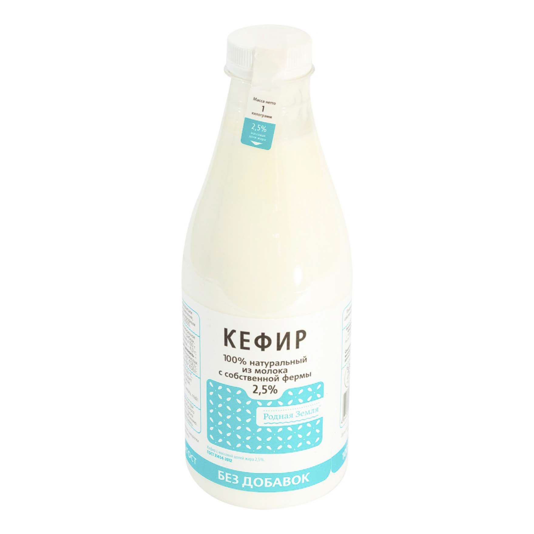 

Кефир Родная земля 2,5% 1 л