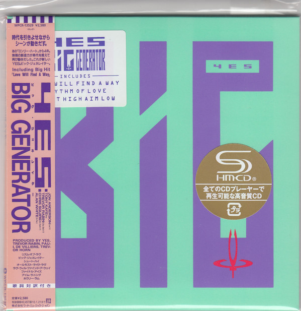 

Yes: Big Generator (1 CD), 1 CD