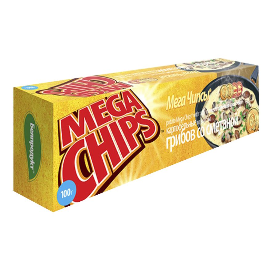 Чипсы картофельные Mega Chips холодец с хреном 200 г