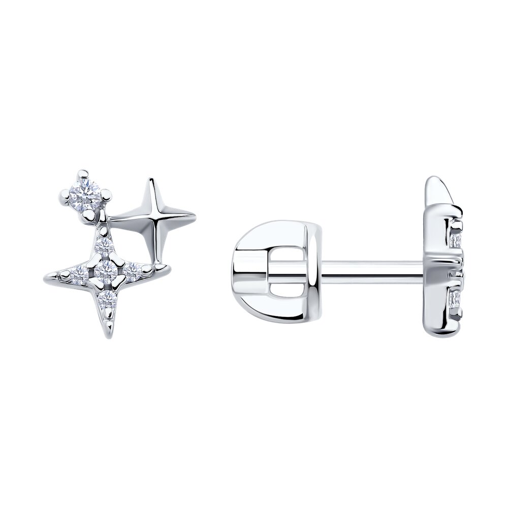 

Серьги из серебра SOKOLOV 94026876, фианит, 94026876