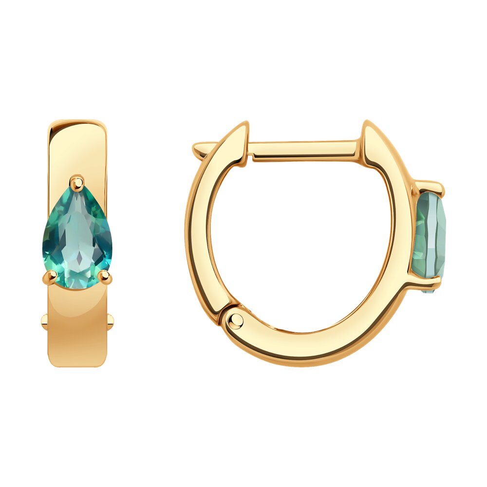 

Серьги из красного золота SOKOLOV 728898, топаз, 728898