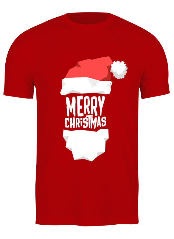 

Футболка мужская Printio Merry christmas красная S, Красный, Merry christmas