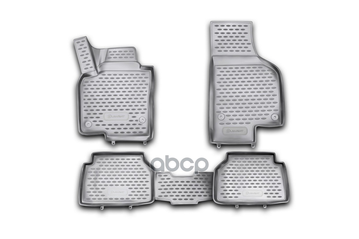 

Комплект резиновых автомобильных ковриков 3d в салон vw tiguan 10/2007-2016, 4 шт. полиур