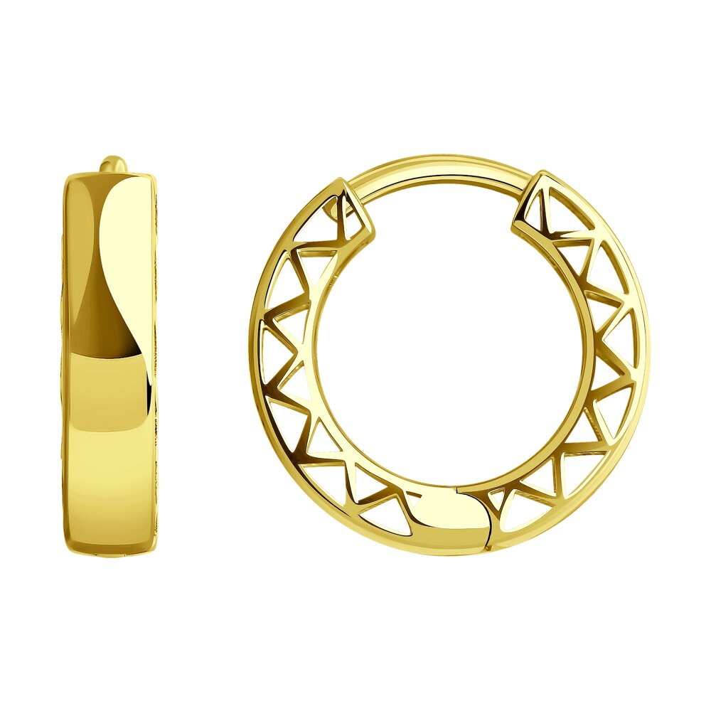 

Серьги из желтого золота SOKOLOV 029007-2, 029007-2